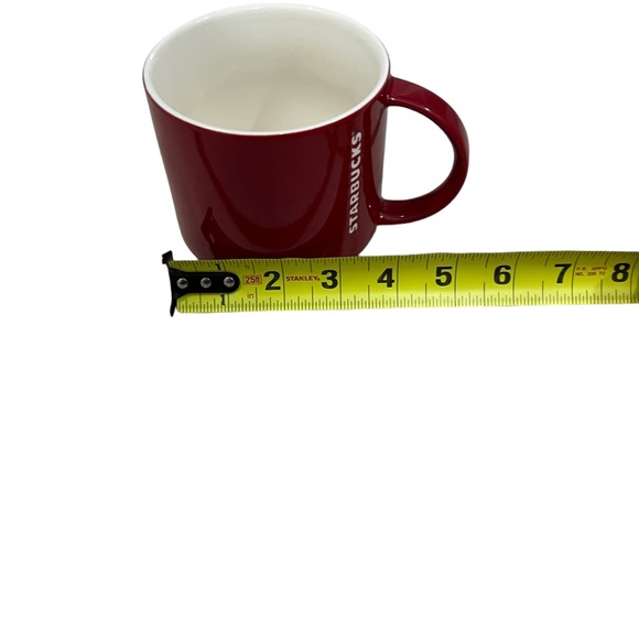 Never used 2012 Starbucks red and white porcelain coffee mug - Picture 7 of 8